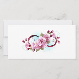 Oneindigheid met Kersenbloesem Bloemen Bedankkaart