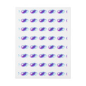 Oneindigheid met Paarse doezelaar Adreslabel Wikkel (Vel)