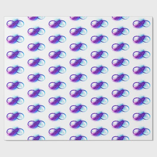Oneindigheid met Paarse doezelaar Cadeaupapier (Vlak)