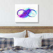Oneindigheid met Paarse doezelaar Canvas Afdruk (Insitu (Slaapkamer))