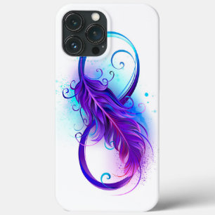 Oneindigheid met Paarse doezelaar iPhone 13 Pro Max Hoesje
