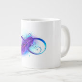 Oneindigheid met Paarse doezelaar Extra Grote Beker (Voorkant rechts)