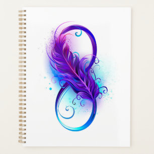 Oneindigheid met Paarse doezelaar Planner