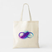 Oneindigheid met Paarse doezelaar Tote Bag (Achterkant)