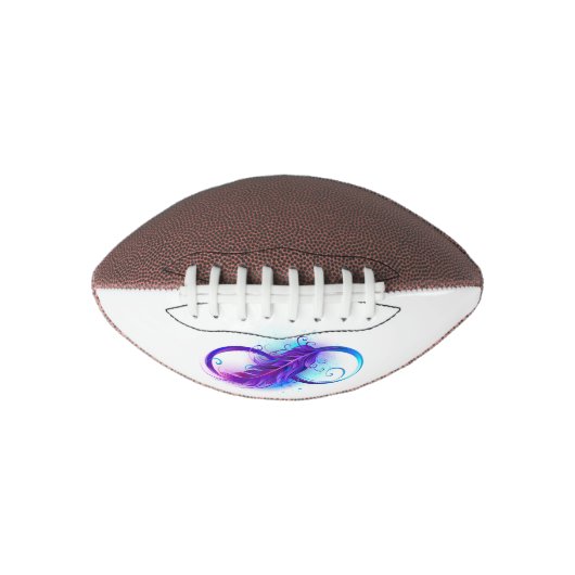 Oneindigheid met paarse veer american football (Voorkant)
