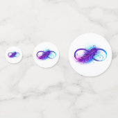 Oneindigheid met paarse veer confetti (Voorkanten)