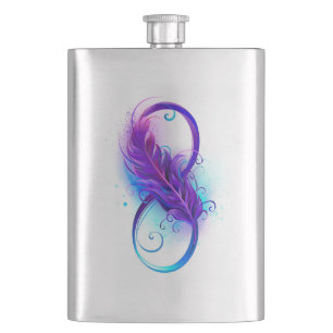 Oneindigheid met paarse veer flacon