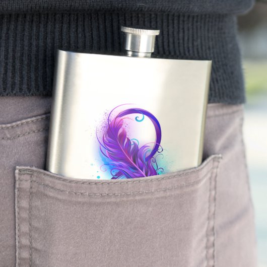 Oneindigheid met paarse veer flacon (Voorbeeld)