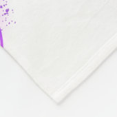 Oneindigheid met paarse veer fleece deken (Hoek)