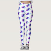 Oneindigheid met paarse veer leggings (Voorkant)