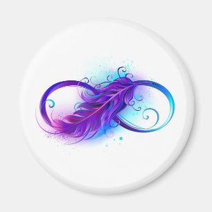 Oneindigheid met paarse veer magneet