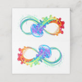 Oneindigheid met regenboogkwal (Buitenkant ongevouwen)