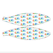 Oneindigheid met regenboogkwal basketbal (Panelen)