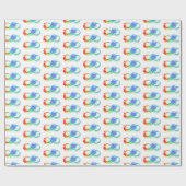 Oneindigheid met regenboogkwal cadeaupapier (Vlak)