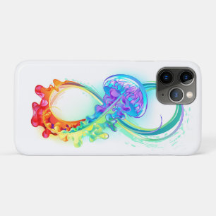 Oneindigheid met regenboogkwal iPhone 11 pro hoesje