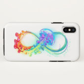 Oneindigheid met regenboogkwal Case-Mate iPhone case (Achterkant (horizontaal))