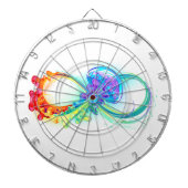 Oneindigheid met regenboogkwal dartbord (Voorkant)