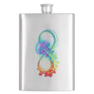 Oneindigheid met regenboogkwal flacon