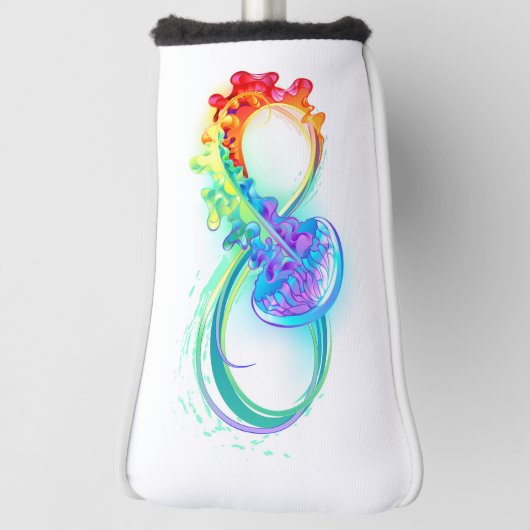 Oneindigheid met regenboogkwal golfheadcover (Draai 90)