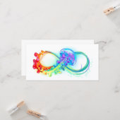 Oneindigheid met regenboogkwal kaart (Voorkant / Achterkant in situ)