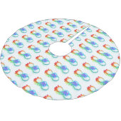 Oneindigheid met regenboogkwal kerstboom rok (Gekanteld)