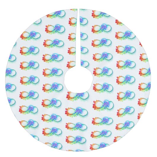 Oneindigheid met regenboogkwal kerstboom rok (Voorkant)