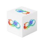 Oneindigheid met regenboogkwal kubus (Achter hoekig)