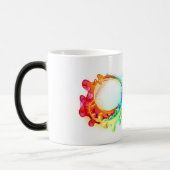 Oneindigheid met regenboogkwal magische mok (Links)