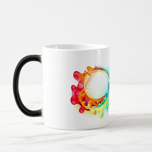 Oneindigheid met regenboogkwal magische mok (Links)