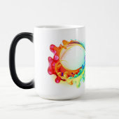 Oneindigheid met regenboogkwal magische mok (Links)