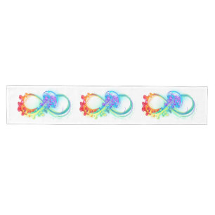 Oneindigheid met regenboogkwal medium tafelloper