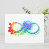 Oneindigheid met regenboogkwal menu (Staand voorkant)