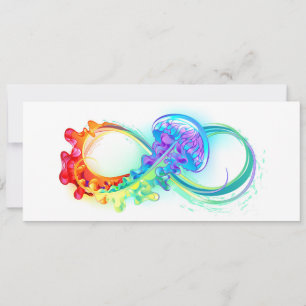 Oneindigheid met regenboogkwal save the date
