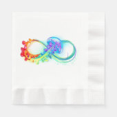 Oneindigheid met regenboogkwal servet (Voorkant)