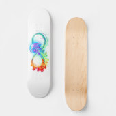 Oneindigheid met regenboogkwal skateboard (Voorkant)
