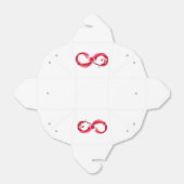 Oneindigheid met rode wijn bedankdoosjes (Uitgevouwen)