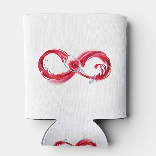 Oneindigheid met rode wijn blikjeskoeler