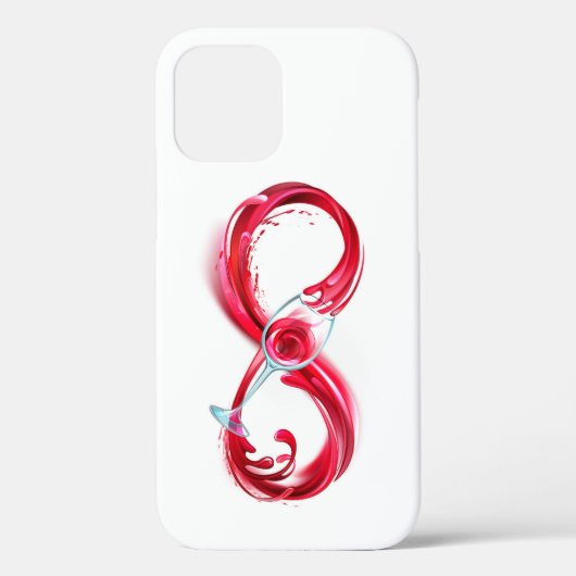 Oneindigheid met rode wijn Case-Mate iPhone case (Achterkant)