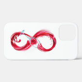 Oneindigheid met rode wijn Case-Mate iPhone case (Achterkant (horizontaal))