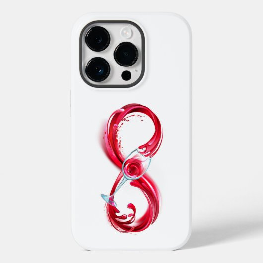Oneindigheid met rode wijn Case-Mate iPhone case (Achterkant)