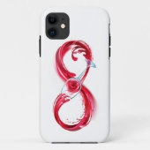 Oneindigheid met rode wijn Case-Mate iPhone case (Achterkant)