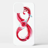 Oneindigheid met rode wijn Case-Mate iPhone case (Achterkant)