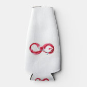 Oneindigheid met rode wijn flesjeskoeler (Voorkant)