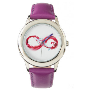 Oneindigheid met rode wijn horloge