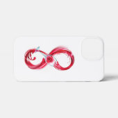 Oneindigheid met rode wijn iPhone hoesje (Achterkant horizontaal)