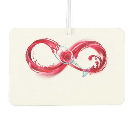 Oneindigheid met rode wijn luchtverfrisser (Voorkant)