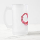 Oneindigheid met rode wijn matglas bierpul (Links)
