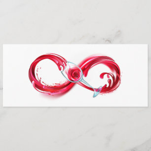 Oneindigheid met rode wijn menu