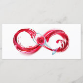 Oneindigheid met rode wijn menu (Voorkant)