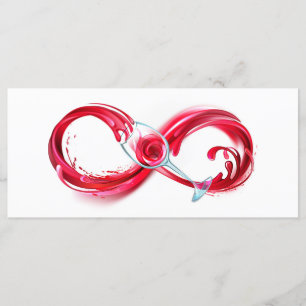 Oneindigheid met rode wijn menu